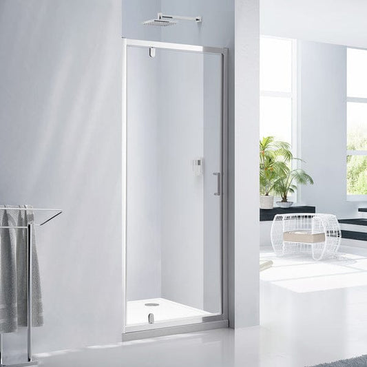 Purity Pivot Shower Door - Aquaglass Bathrooms