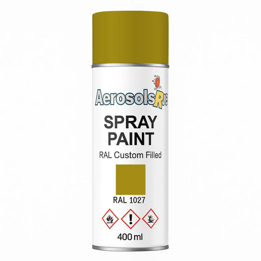 RAL 1027 Curry - 400ml Aerosol Spray Paint Any Finish