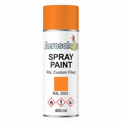 RAL 2003 Pastel Orange - 400ml Aerosol Spray Paint Any Finish - Tameside Paints & Supplies Ltd Oranges