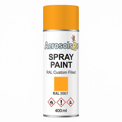 RAL 2007 Luminous Bright Orange - 400ml Aerosol Spray Paint Any Finish - Tameside Paints & Supplies Ltd Oranges