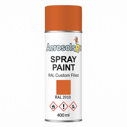 RAL 2010 Signal Orange - 400ml Aerosol Spray Paint Any Finish - Tameside Paints & Supplies Ltd Oranges