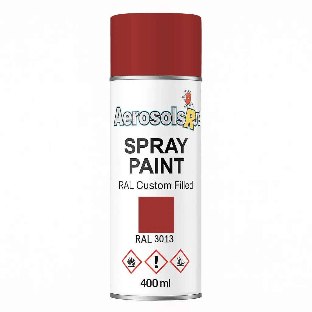 RAL 3013 Tomato Red - 400ml Aerosol Spray Paint Any Finish - Tameside Paints & Supplies Ltd Reds and Purples
