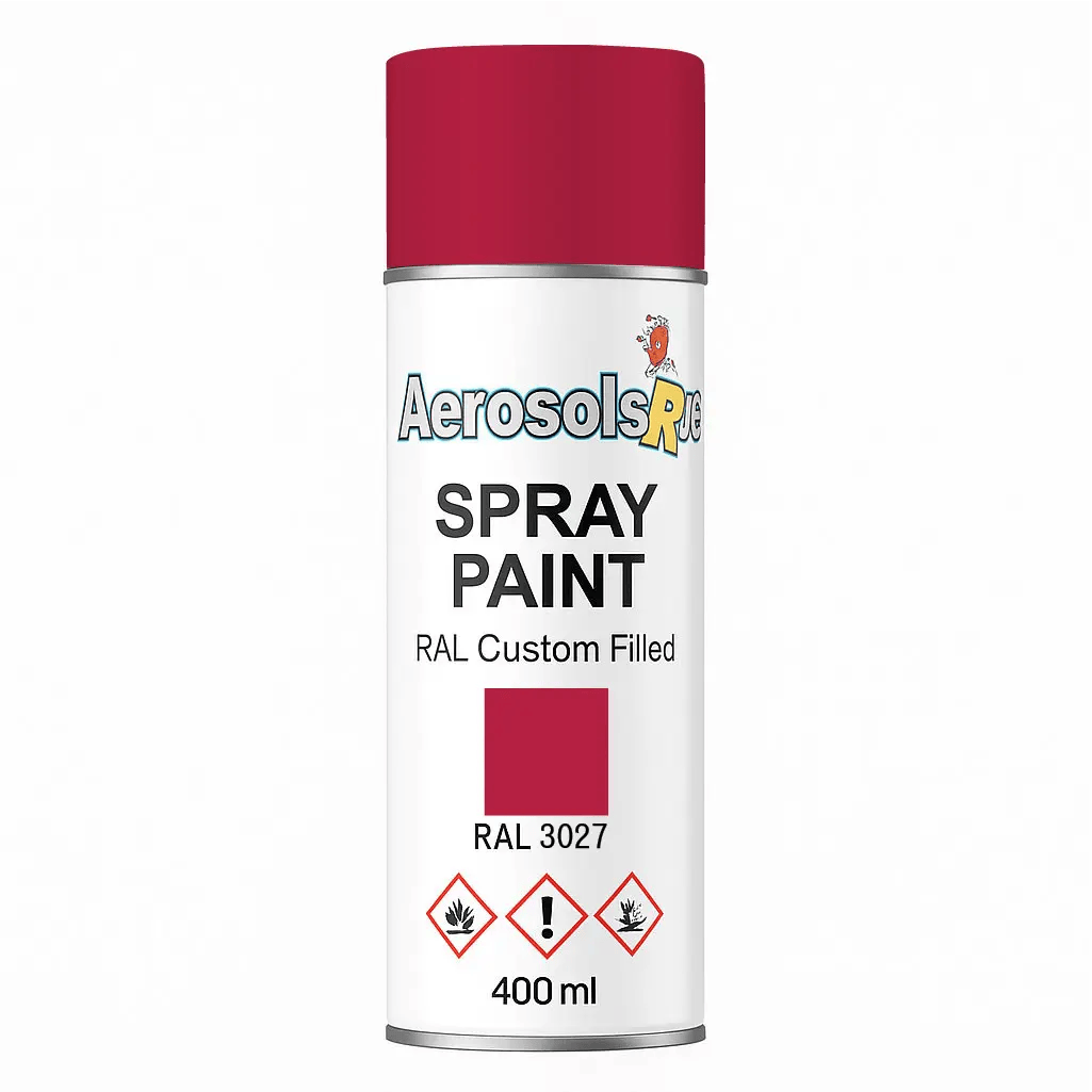 RAL 3027 - 400ml Aerosol Spray Paint Any Finish - Tameside Paints & Supplies Ltd Reds and Purples
