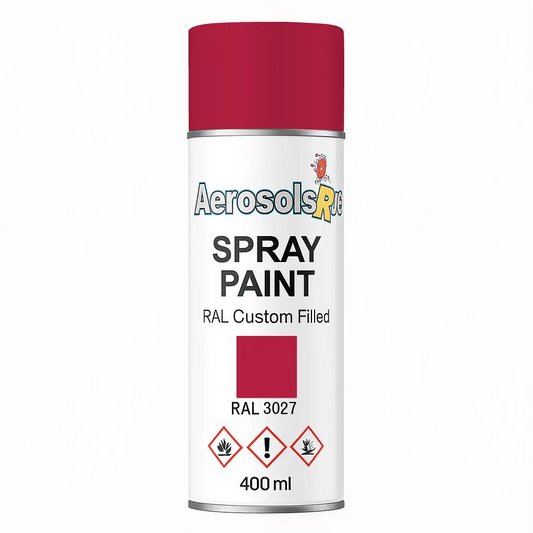 RAL 3027 - 400ml Aerosol Spray Paint Any Finish - Tameside Paints & Supplies Ltd Reds and Purples