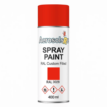 RAL 3028 - 400ml Aerosol Spray Paint Any Finish - Tameside Paints & Supplies Ltd Reds and Purples