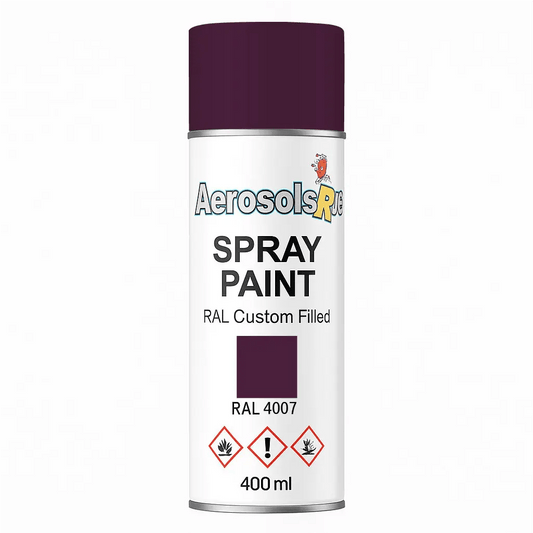 RAL 4007- 400ml Aerosol Spray Paint Any Finish - Tameside Paints & Supplies Ltd Violets