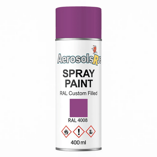 RAL 4008 Signal Violet- 400ml Aerosol Spray Paint Any Finish - Tameside Paints & Supplies Ltd Violets