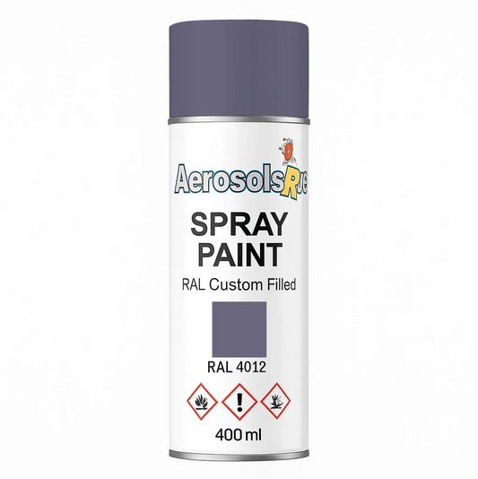 RAL 4012 Pearl Blackberry - 400ml Aerosol Spray Paint Any Finish - Tameside Paints & Supplies Ltd Violets