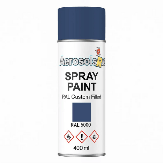 RAL 5000- 400ml Aerosol Spray Paint Any Finish - Tameside Paints & Supplies Ltd Blues