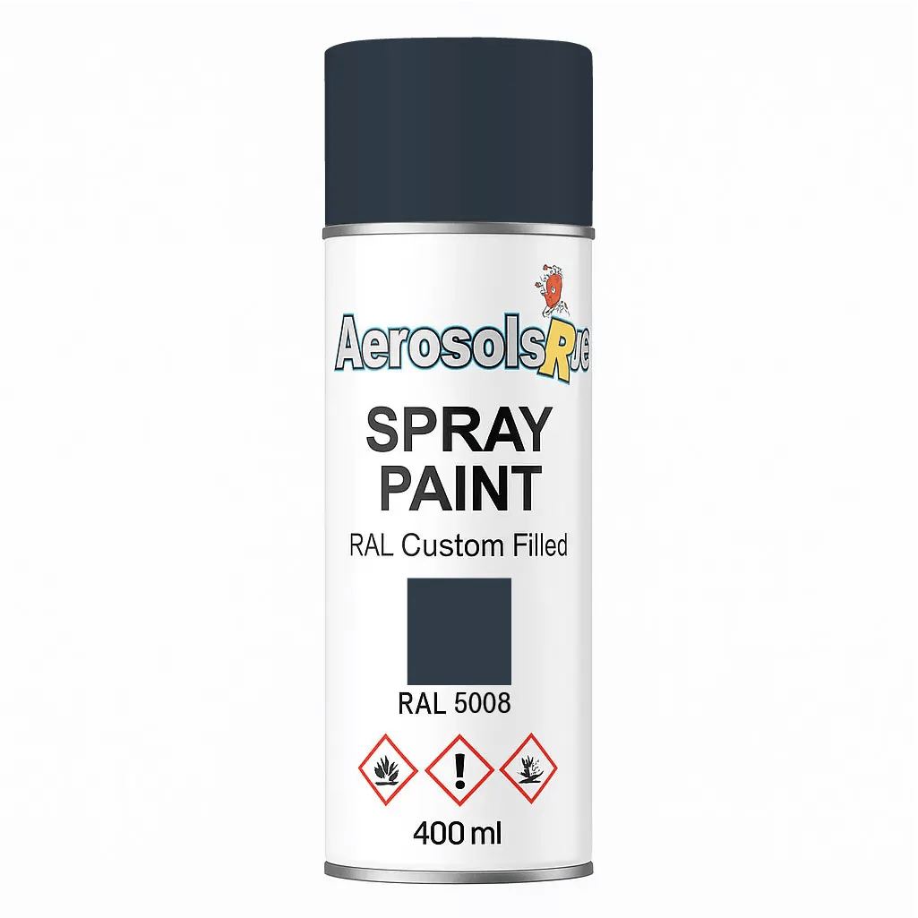 RAL 5008- 400ml Aerosol Spray Paint Any Finish - Tameside Paints & Supplies Ltd Blues