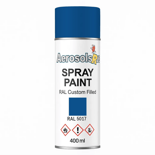 RAL 5017 - 400ml Aerosol Spray Paint Any Finish - Tameside Paints & Supplies Ltd Blues