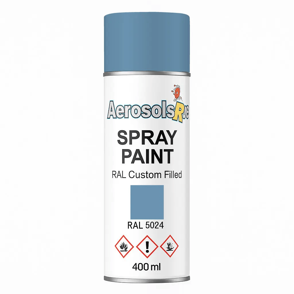RAL 5024 - 400ml Aerosol Spray Paint Any Finish - Tameside Paints & Supplies Ltd Blues