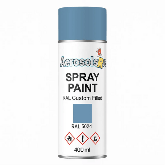 RAL 5024 - 400ml Aerosol Spray Paint Any Finish - Tameside Paints & Supplies Ltd Blues
