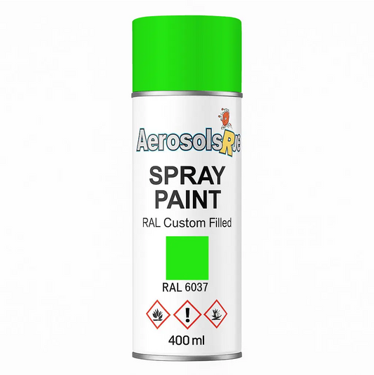 RAL 6037- 400ml Aerosol Spray Paint Any Finish