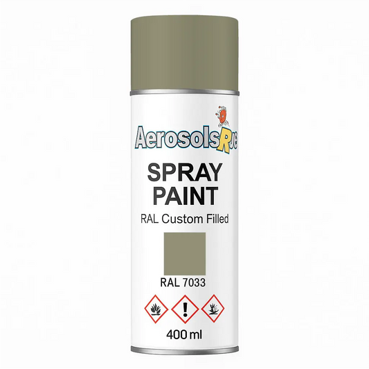 RAL 7033- 400ml Aerosol Spray Paint Any Finish
