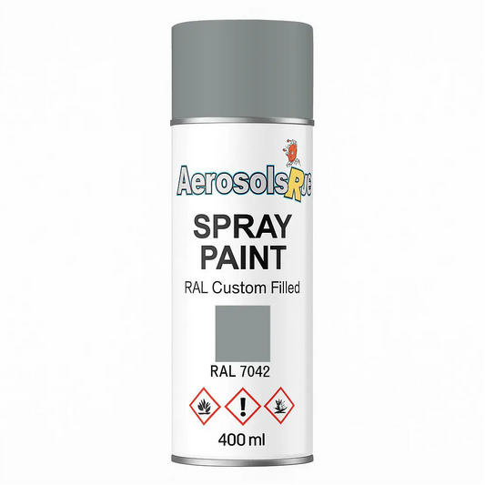 RAL 7042- 400ml Aerosol Spray Paint Any Finish