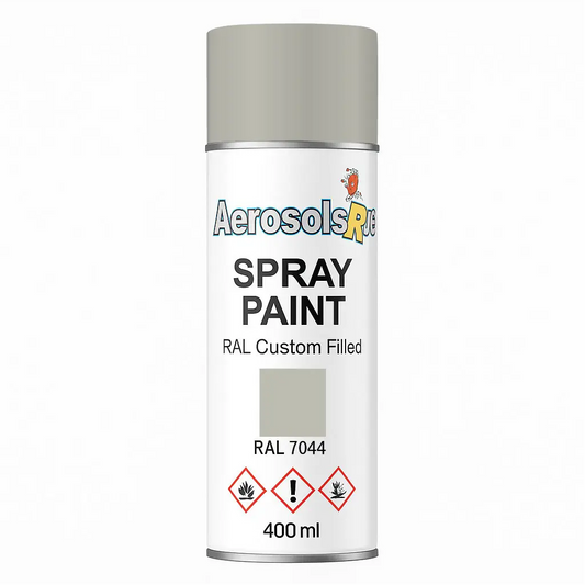 RAL 7044 Silk Grey - 400ml Aerosol Spray Paint Any Finish