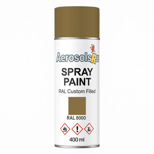 RAL 8000- 400ml Aerosol Spray Paint Any Finish