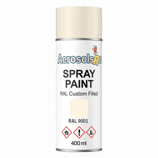RAL 9001- 400ml Aerosol Spray Paint Any Finish