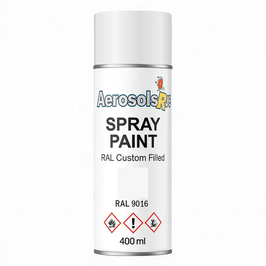 RAL 9016- 400ml Aerosol Spray Paint Any Finish