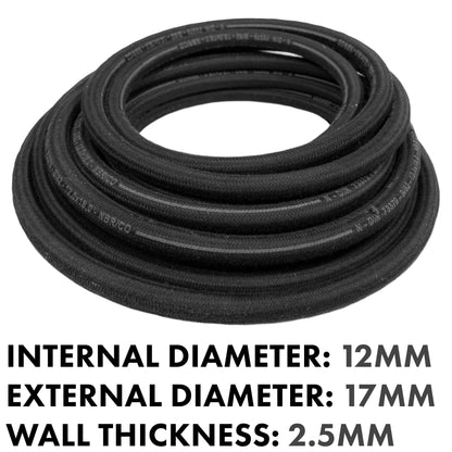 Rubber Reinforced with a Heat Resistant Textile Braid 12mm/18mm - Best4Trade-Retail Tech Hose & Fittings