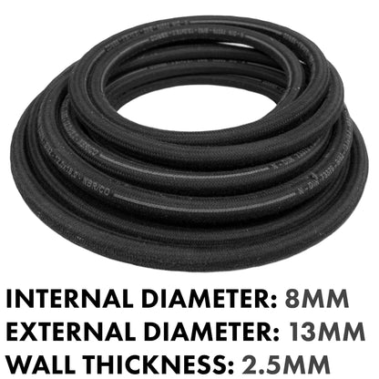 Rubber Reinforced with a Heat Resistant Textile Braid 8mm/13mm - Best4Trade-Retail Tech Hose & Fittings