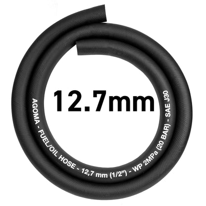 Rubber 12.7mm Braided Fuel, Oil Hose SAE J30 R6 - Best4Trade-Retail Tech Hose & Fittings