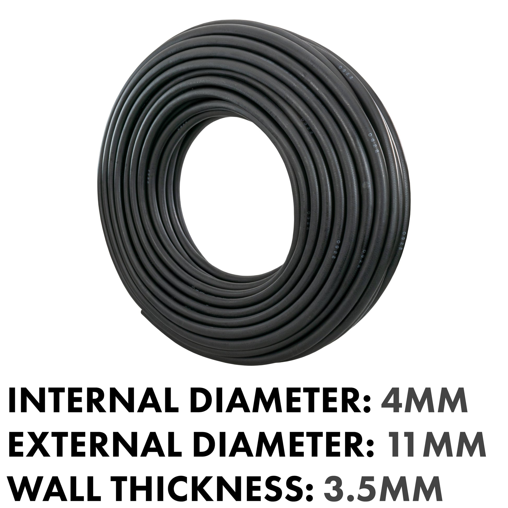 Rubber 4mm Braided Fuel, Oil Hose SAE J30 R6 - Best4Trade-Retail Tech Hose & Fittings