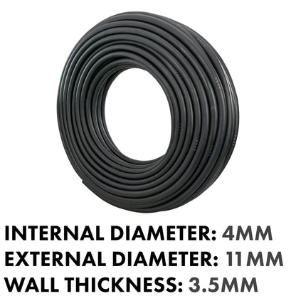 Rubber 4mm Braided Fuel, Oil Hose SAE J30 R6 - Best4Trade-Retail Tech Hose & Fittings