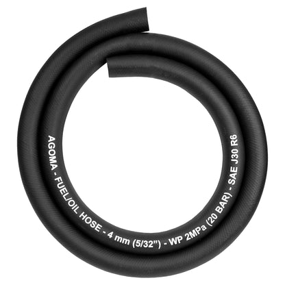 Rubber 4mm Braided Fuel, Oil Hose SAE J30 R6 - Best4Trade-Retail Tech Hose & Fittings