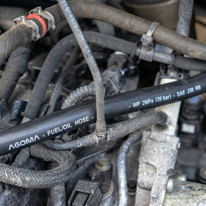 Rubber 6mm Braided Fuel, Oil Hose SAE J30 R6 - Best4Trade-Retail Tech Hose & Fittings