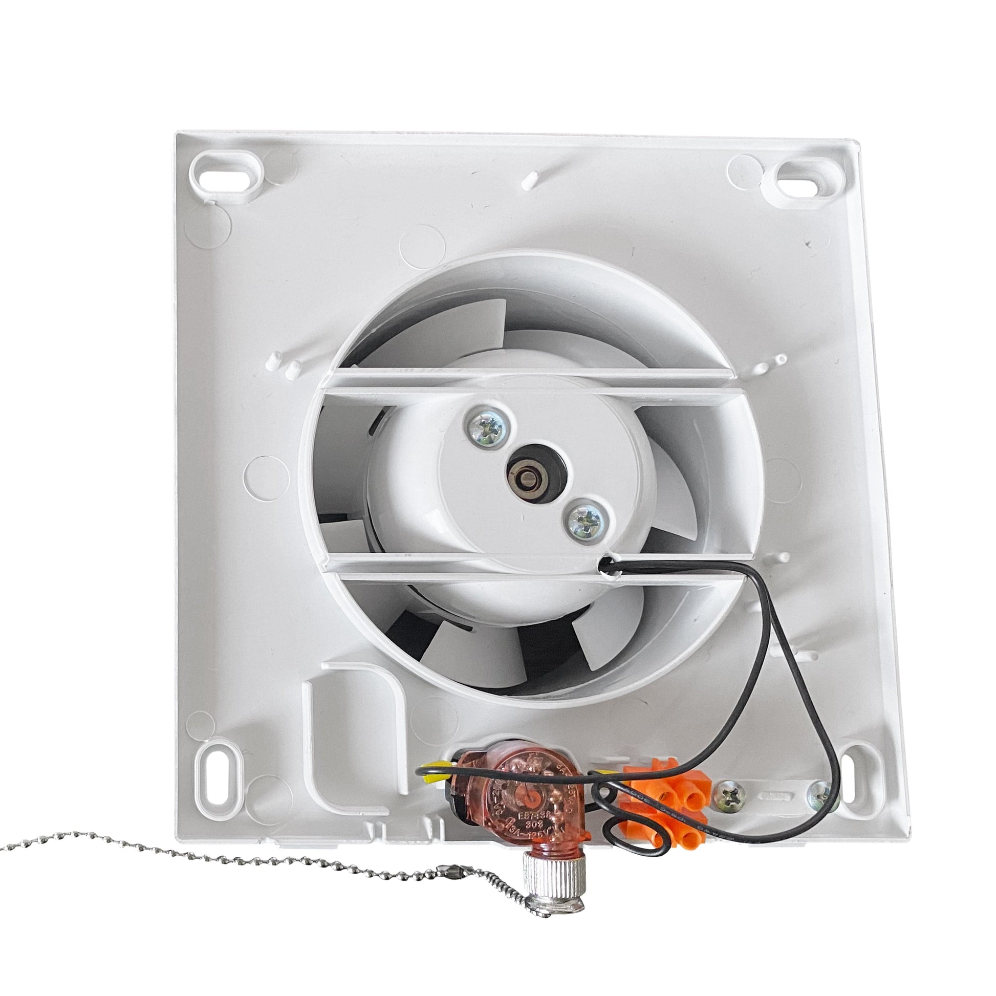 Through Wall Ventilation Kit RICO Pull-Cord Switch Fan with Brown External Vent - Best4Trade-Retail