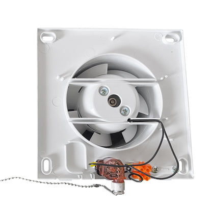 Through Wall Ventilation Kit RICO Pull-Cord Switch Fan with Graphite External Vent - Best4Trade-Retail OTHER