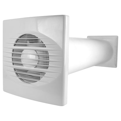Through Wall Ventilation Kit RICO Timer and Humidistat Fan with Graphite External Vent - Best4Trade-Retail OTHER