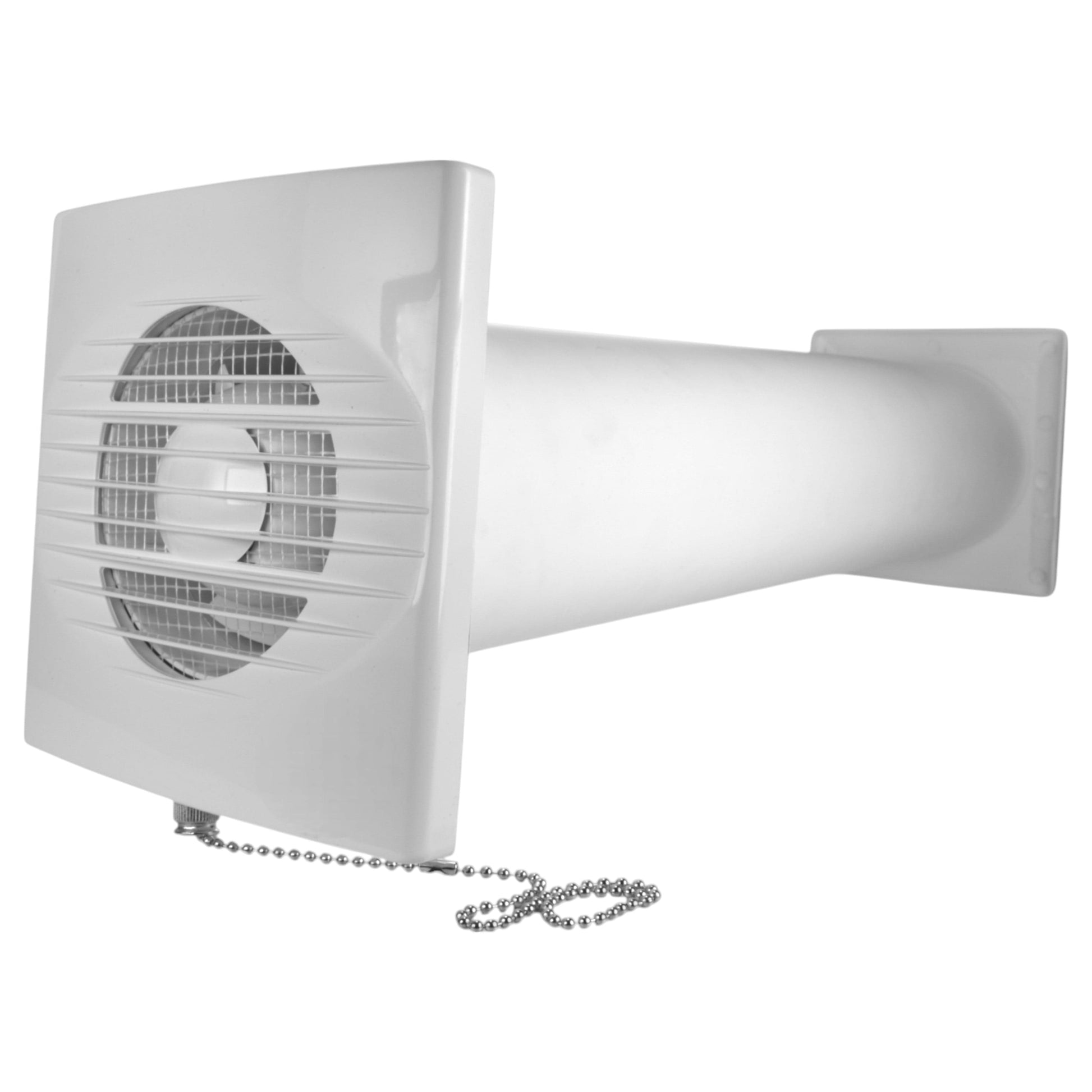 Through Wall Ventilation Kit RICO Pull-Cord Switch Fan with Brown External Vent - Best4Trade-Retail