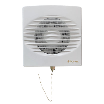 Through Wall Ventilation Kit RICO Pull-Cord Switch Fan with White External Vent - Best4Trade-Retail OTHER