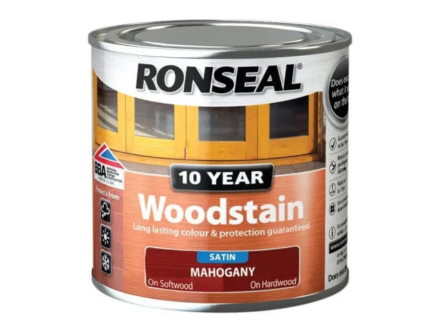 Ronseal 10 Year Woodstain 2.5 Litres - Mahogany - Ronseal