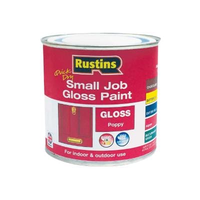 Rustins Quick Dry Small Job Gloss Piant - Poppy x 250ml - Rustins