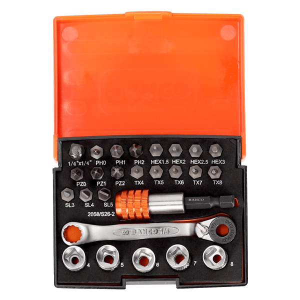 Ratchet Socket Set - 26 Piece Set - Bahco