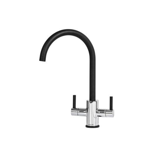 Genesis Chrome & Black Kitchen Tap - Reginox