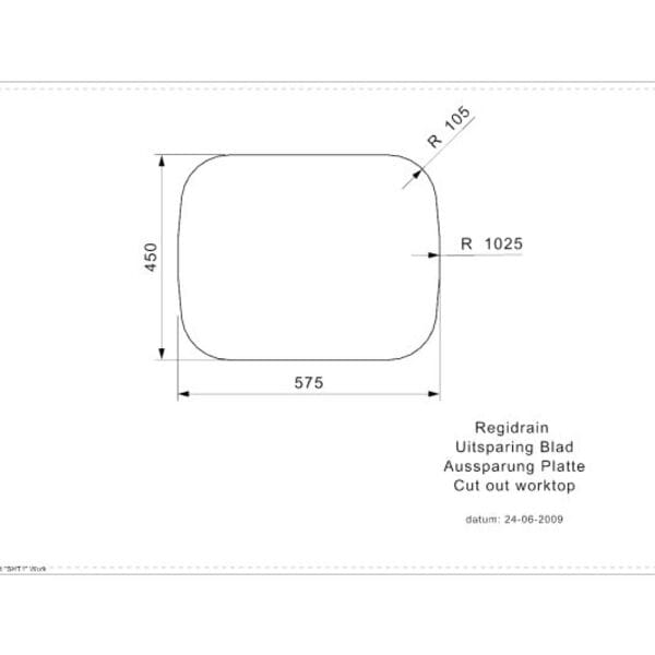 Regidrain Comfort Stainless Steel Inset Kitchen Sink - Reginox