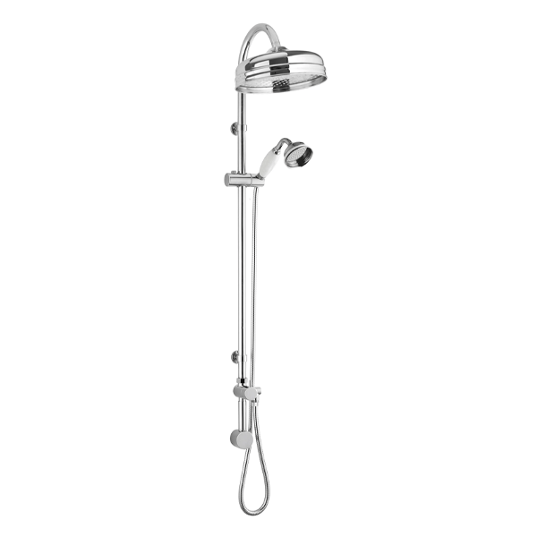 Bayswater Rigid Riser Kit & White Ceramic Handset - Shop Now – Build4less