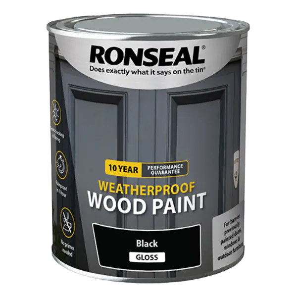 Ronseal 10 Year Weatherproof Wood Paint - All Colours - Ronseal