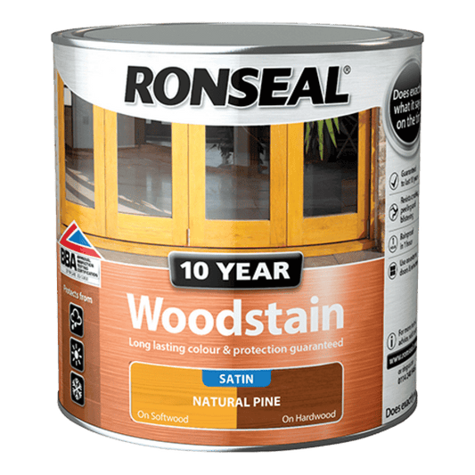 Ronseal 10 Year Woodstain 2.5 Litres - Natural Pine - Ronseal