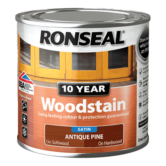 Ronseal 10 Year Woodstain 250ml - Antique Pine - Ronseal