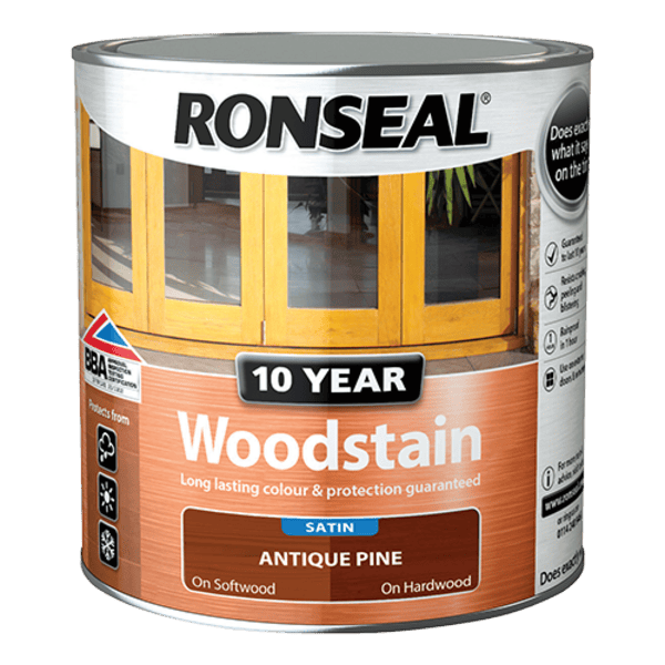 Ronseal 10 Year Woodstain 750ml - Antique Pine - Ronseal