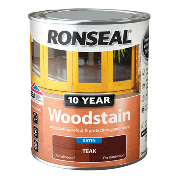 Ronseal 10 Year Woodstain - All Colours - Ronseal Outdoor & Garden