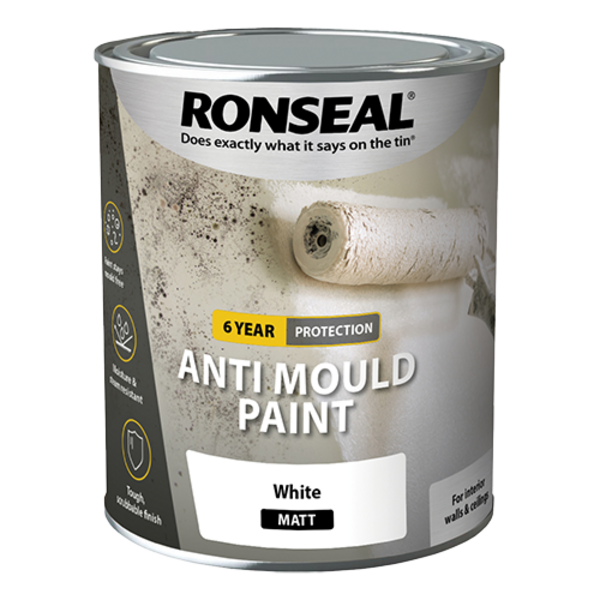 Ronseal 6 Year Anti Mould Paint - All Colours - Ronseal