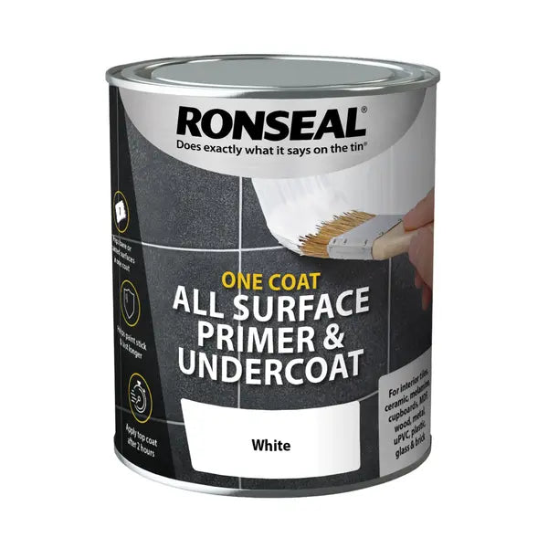 Ronseal All Surface Primer and Undercoat Exterior White - 750ml ...