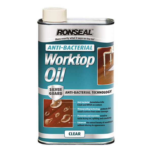 Ronseal Anti-Bacterial Worktop Oil - 1 Litre - Ronseal